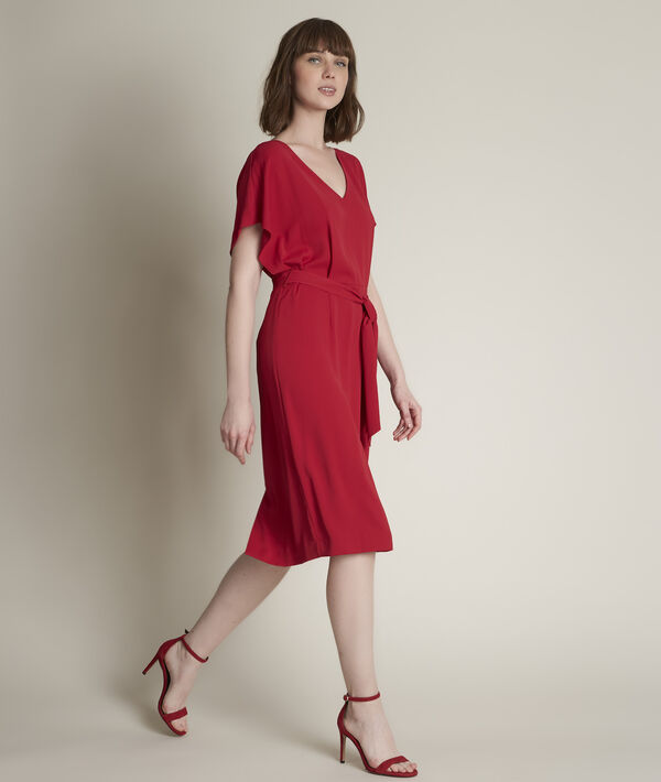 Of&eacute;lie crepe dress with belt PhotoZ | 1-2-3