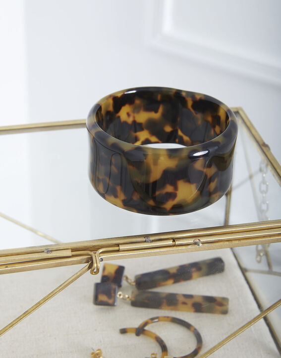 Tiffaine tortoiseshell resin bracelet | 1-2-3 Tiffaine tortoiseshell resin bracelet PhotoZ | 1-2-3
