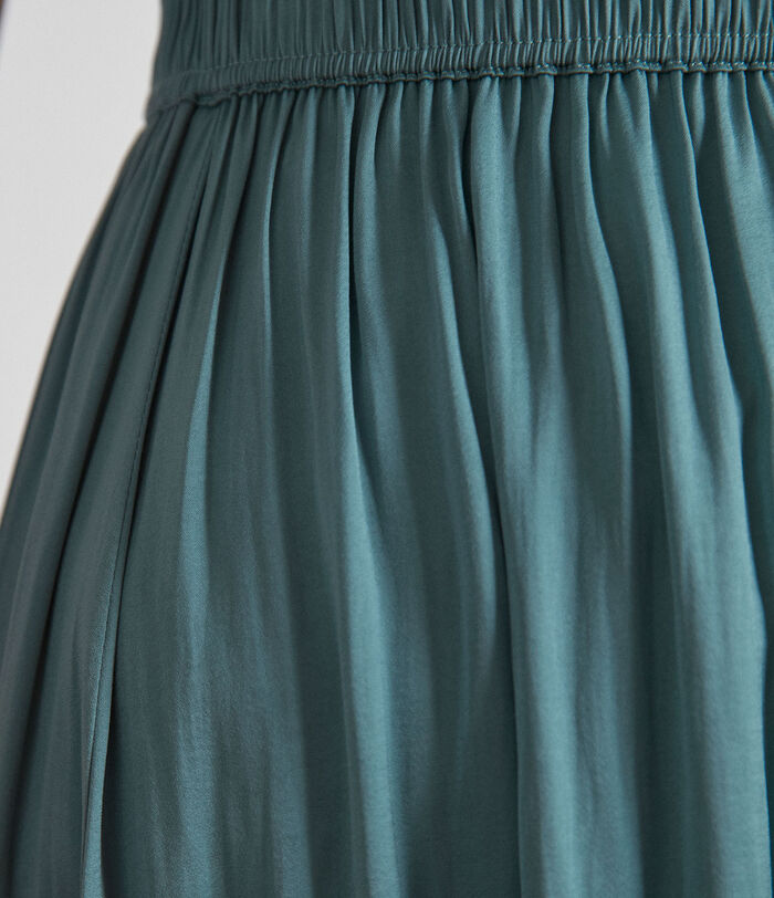 Electra celadon satin skirt PhotoZ | 1-2-3
