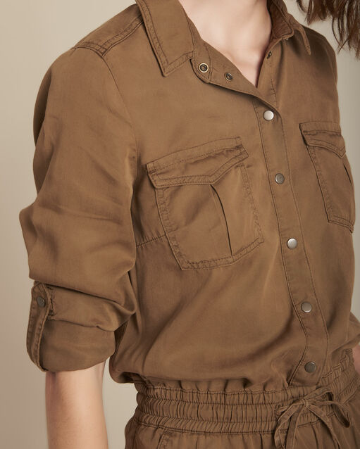 Irina terracotta Tencel jumpsuit (2) - Maison 123