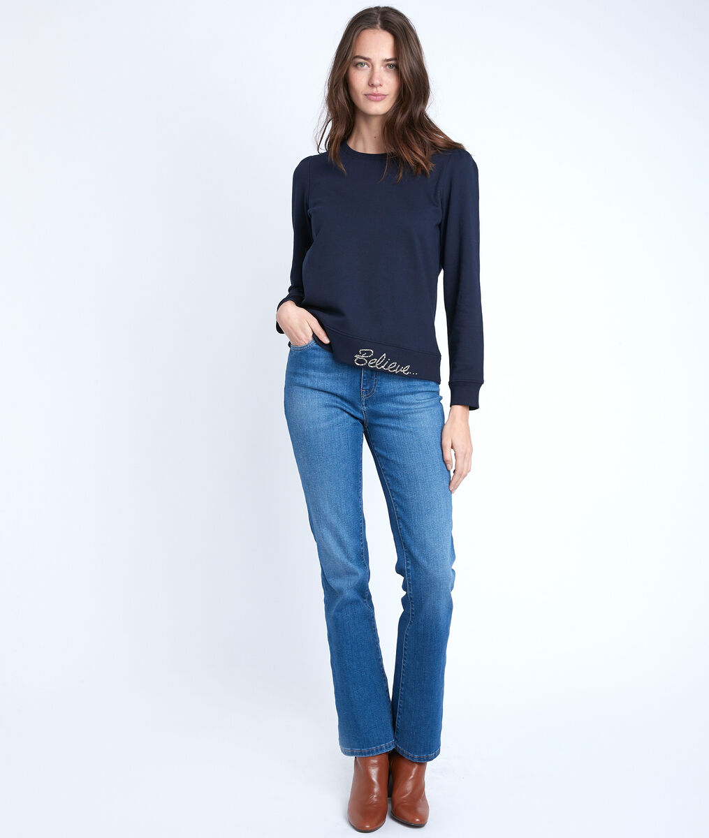 Ivy navy rhinestone sweatshirt | 1-2-3 Ivy navy rhinestone sweatshirt PhotoZ | 1-2-3