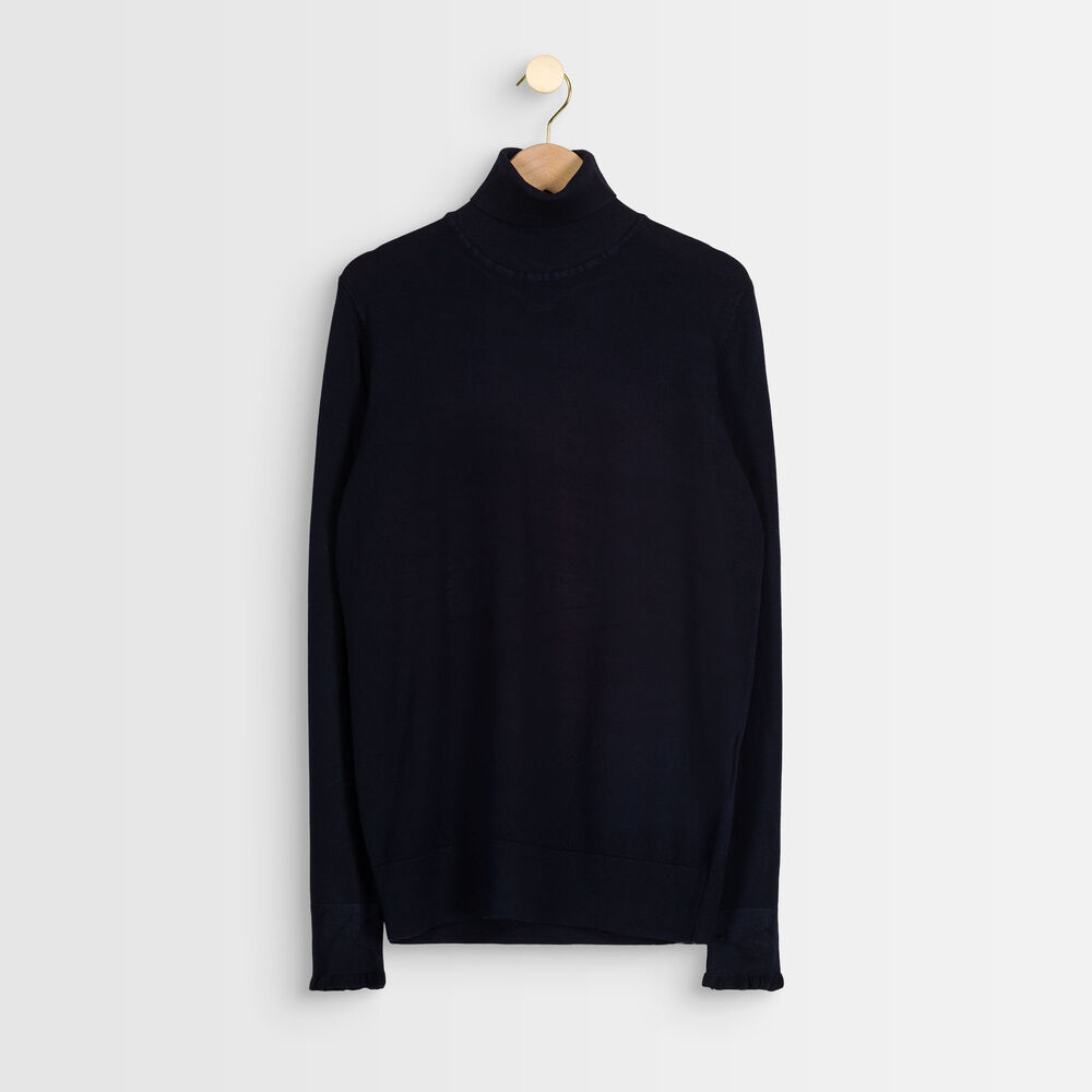 Rayda navy turtle-neck pullover marine.