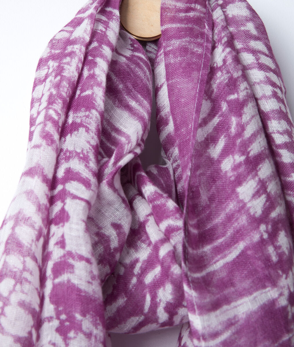 Brad tie-dye linen scarf | 1-2-3 Brad tie-dye linen scarf PhotoZ | 1-2-3