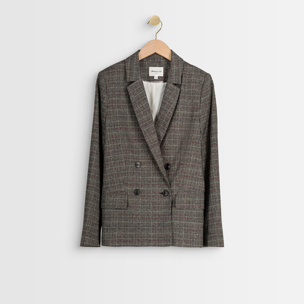 Tracy checked jacket anthracite.