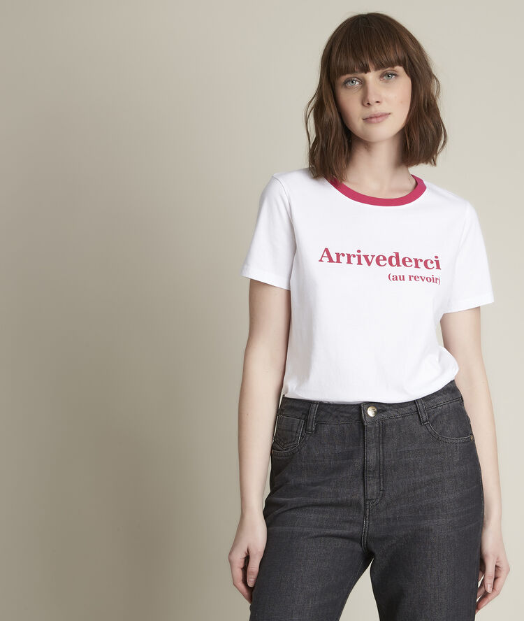 Rivale screen-print t-shirt light fuscia.