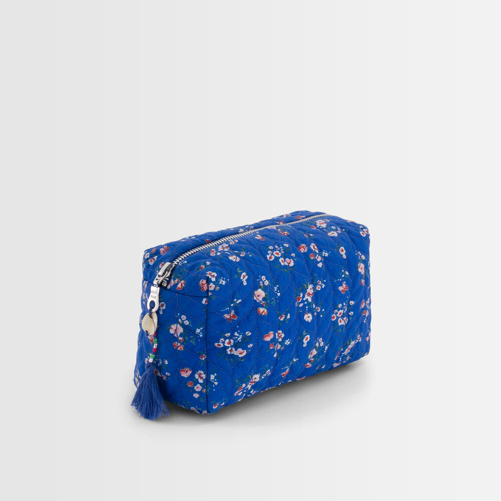 Diane printed navy blue clutch bag marine.