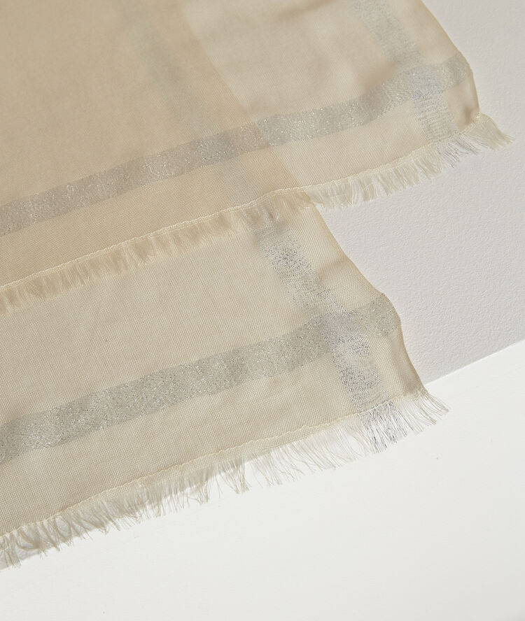Orelia ivory lurex scarf string.