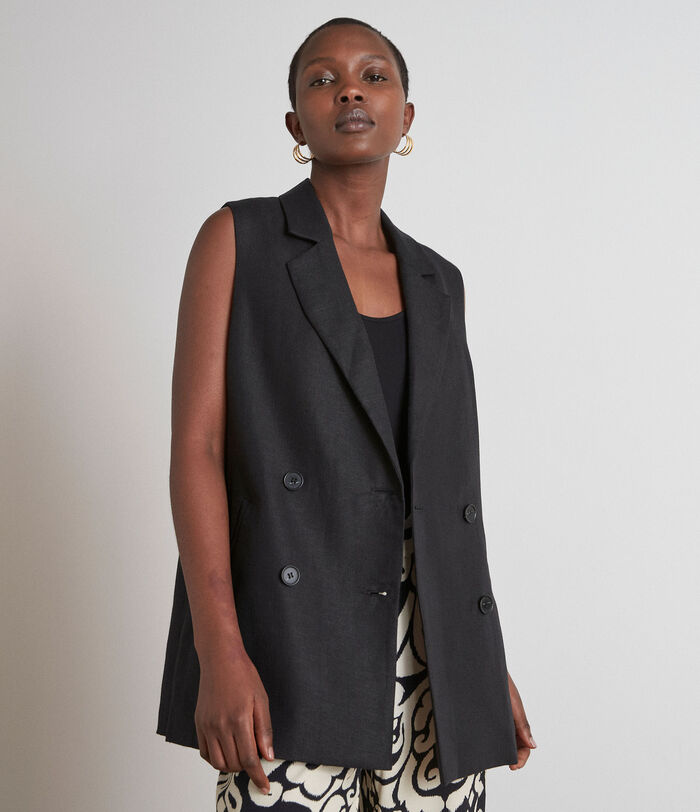 Dava sleeveless tailored jacket PhotoZ | 1-2-3