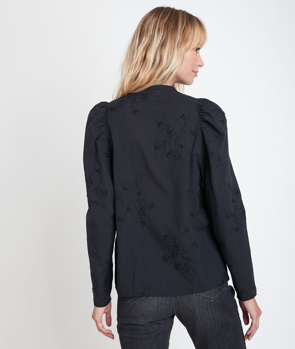 Jo embroidered blouse noir.