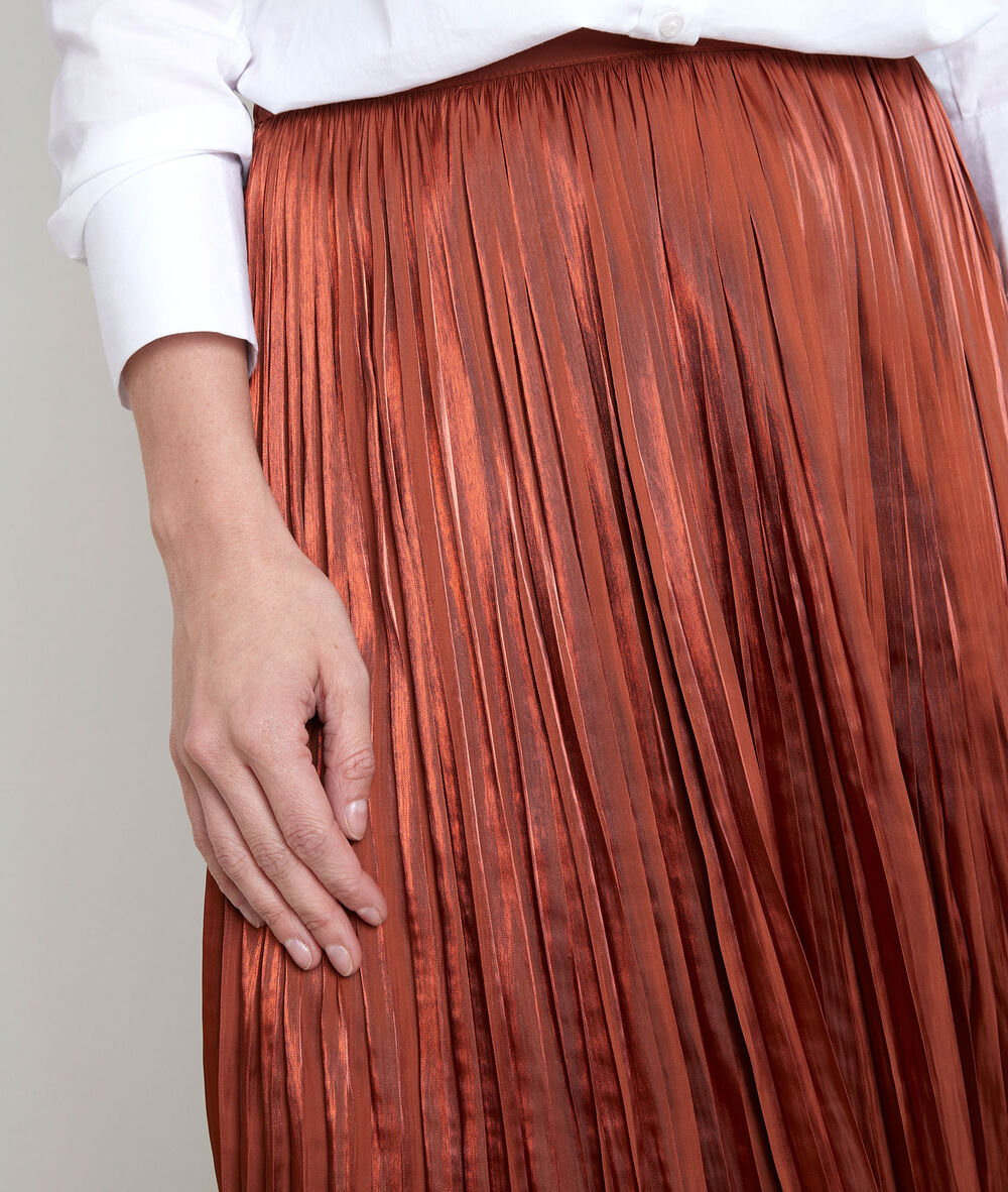 Greta pleated skirt goyave.