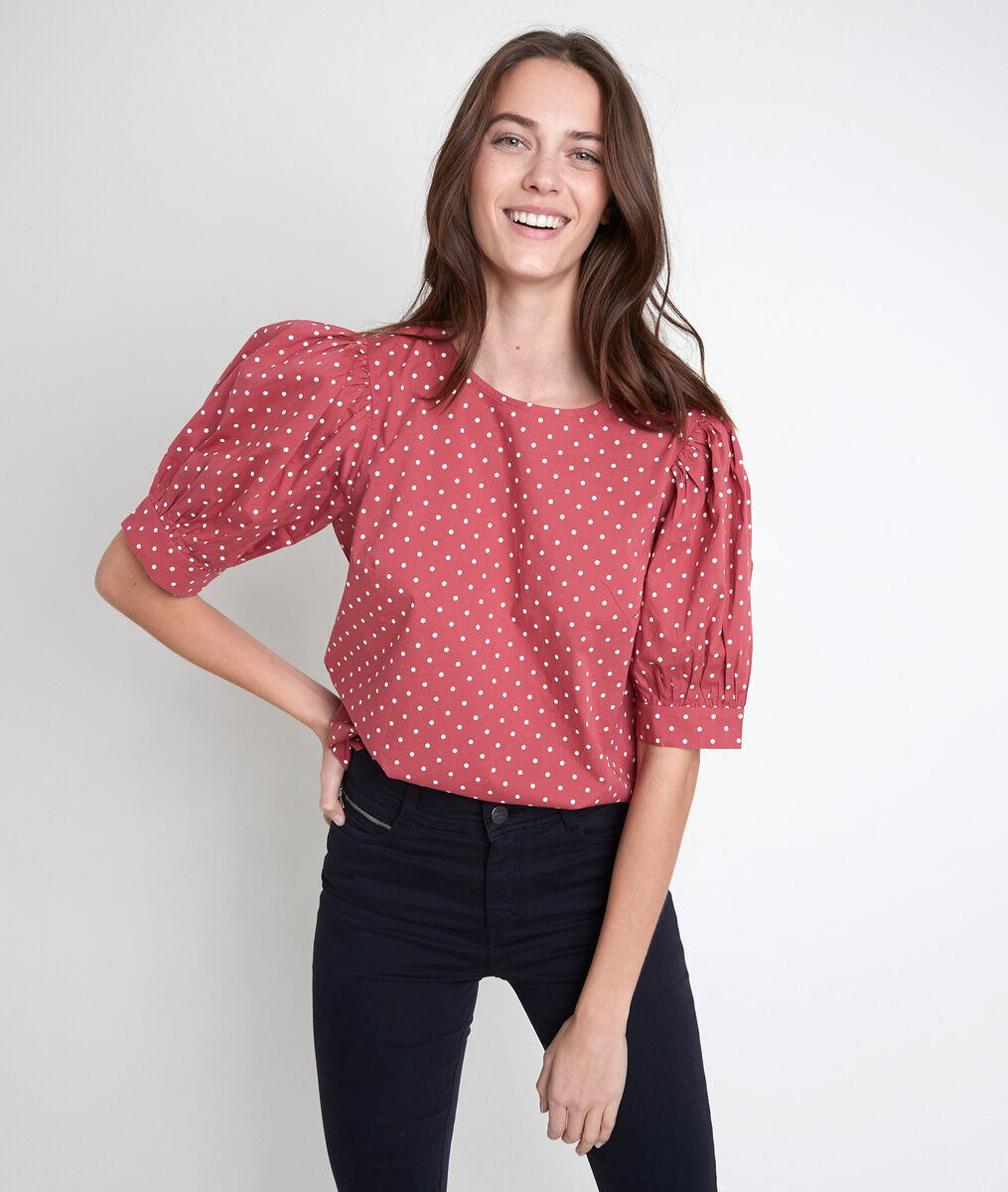Enora pink polka dot top | 1-2-3 Enora pink polka dot top PhotoZ | 1-2-3