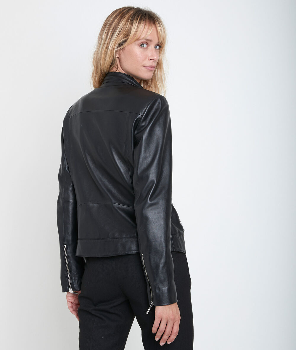 Tillia leather jacket noir.