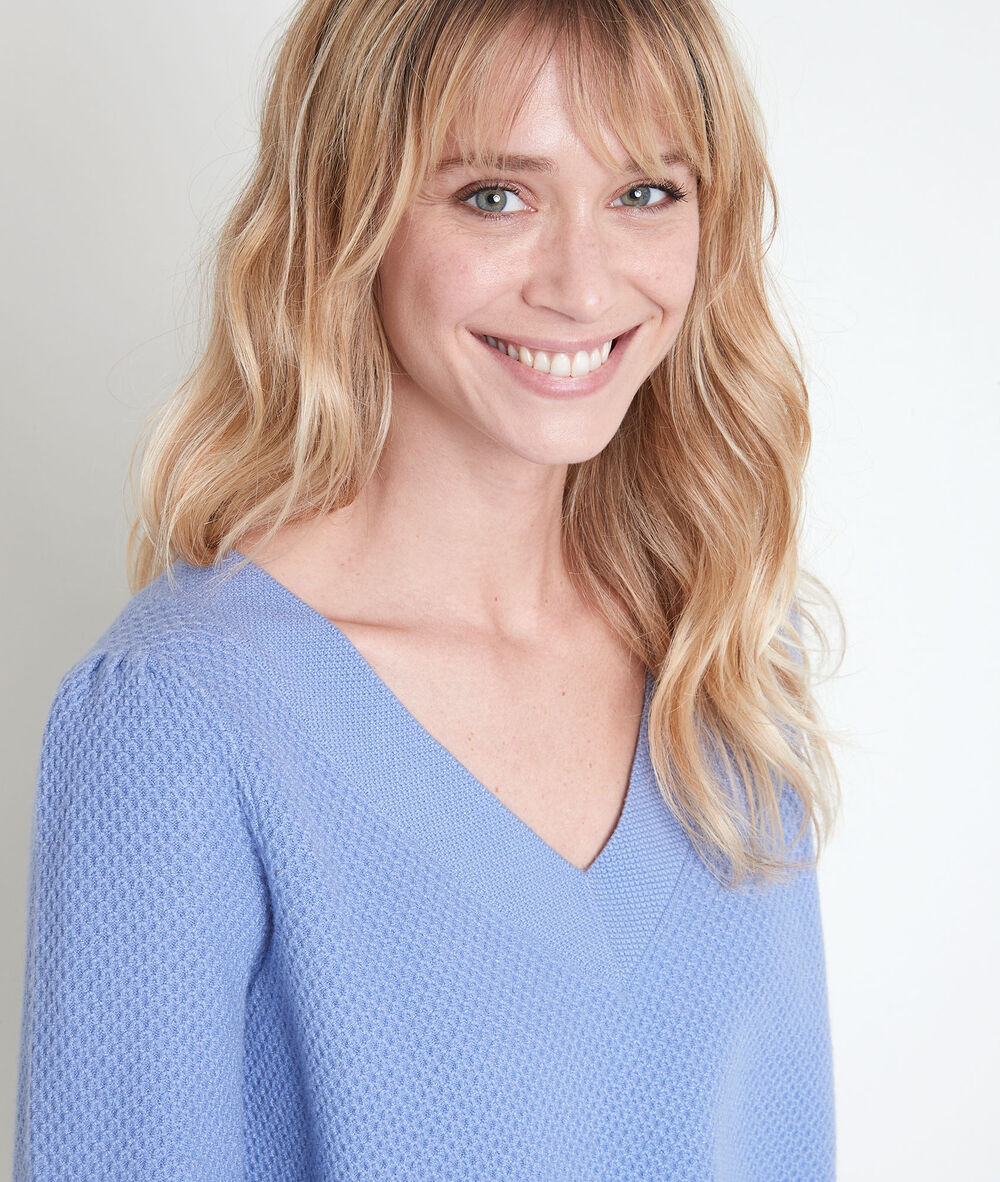Amore lavender decorative knit jumper lavande.