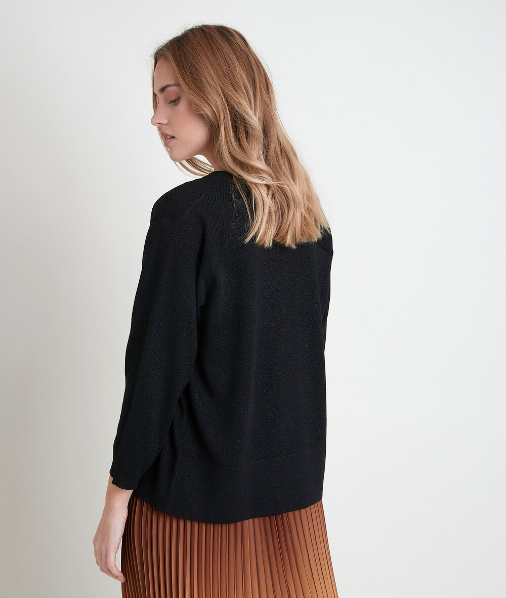 Alizee bis fine black cardigan noir.