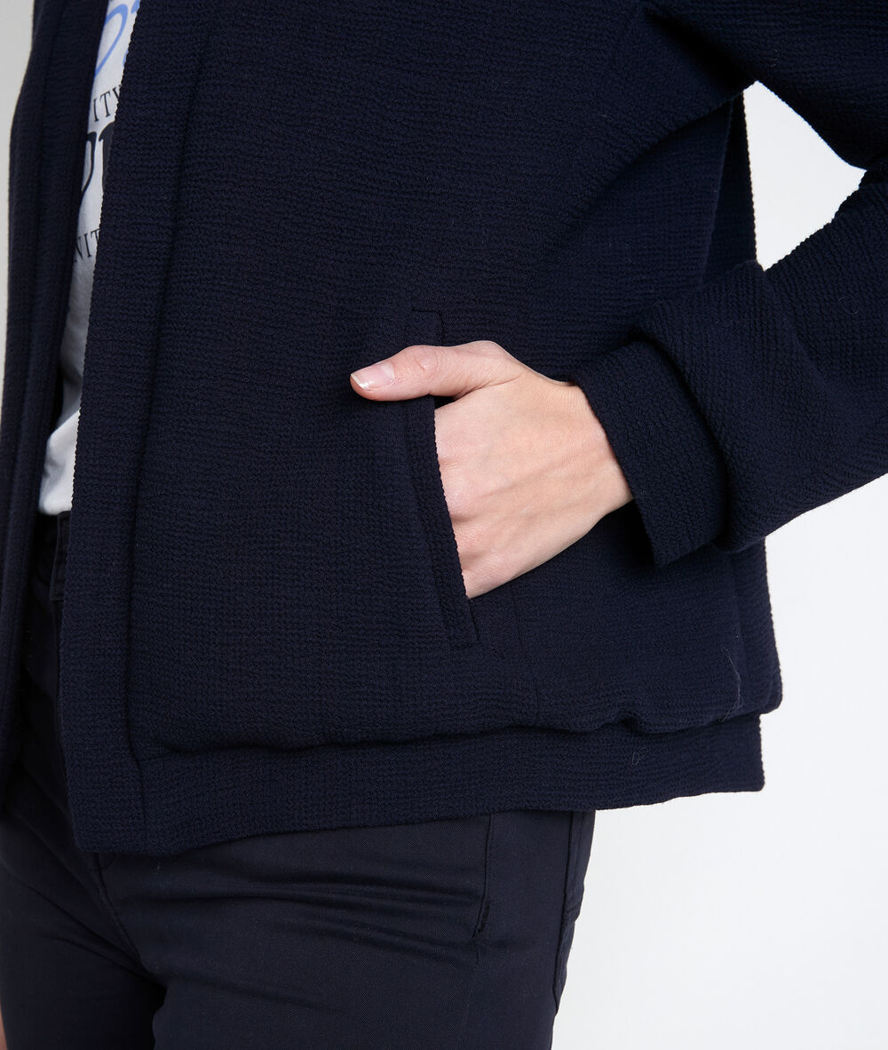Pia navy seersucker jacket marine.