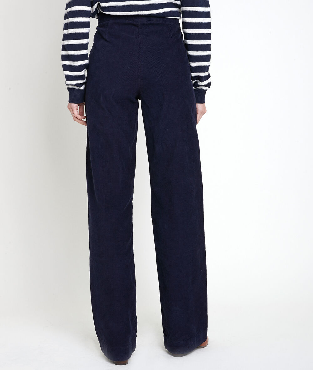 Hubert corduroy sailor trousers marine.
