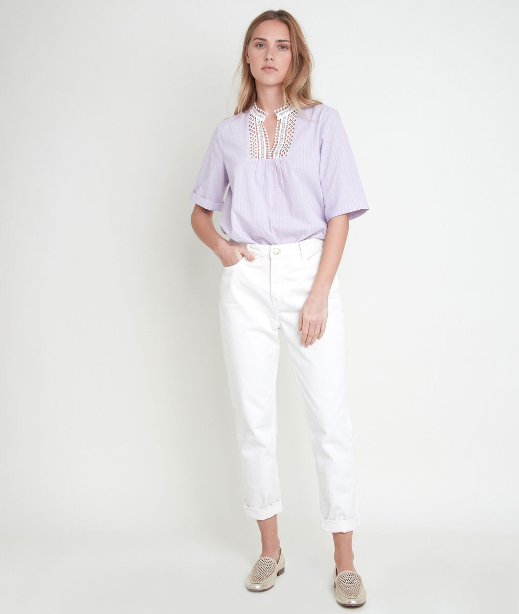 TENDRA striped embroidered blouse | 1-2-3 TENDRA striped embroidered blouse PhotoZ | 1-2-3