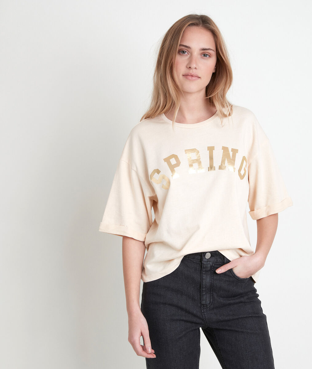 ITAK BIS yellow organic cotton T-shirt | 1-2-3 ITAK BIS yellow organic cotton T-shirt PhotoZ | 1-2-3