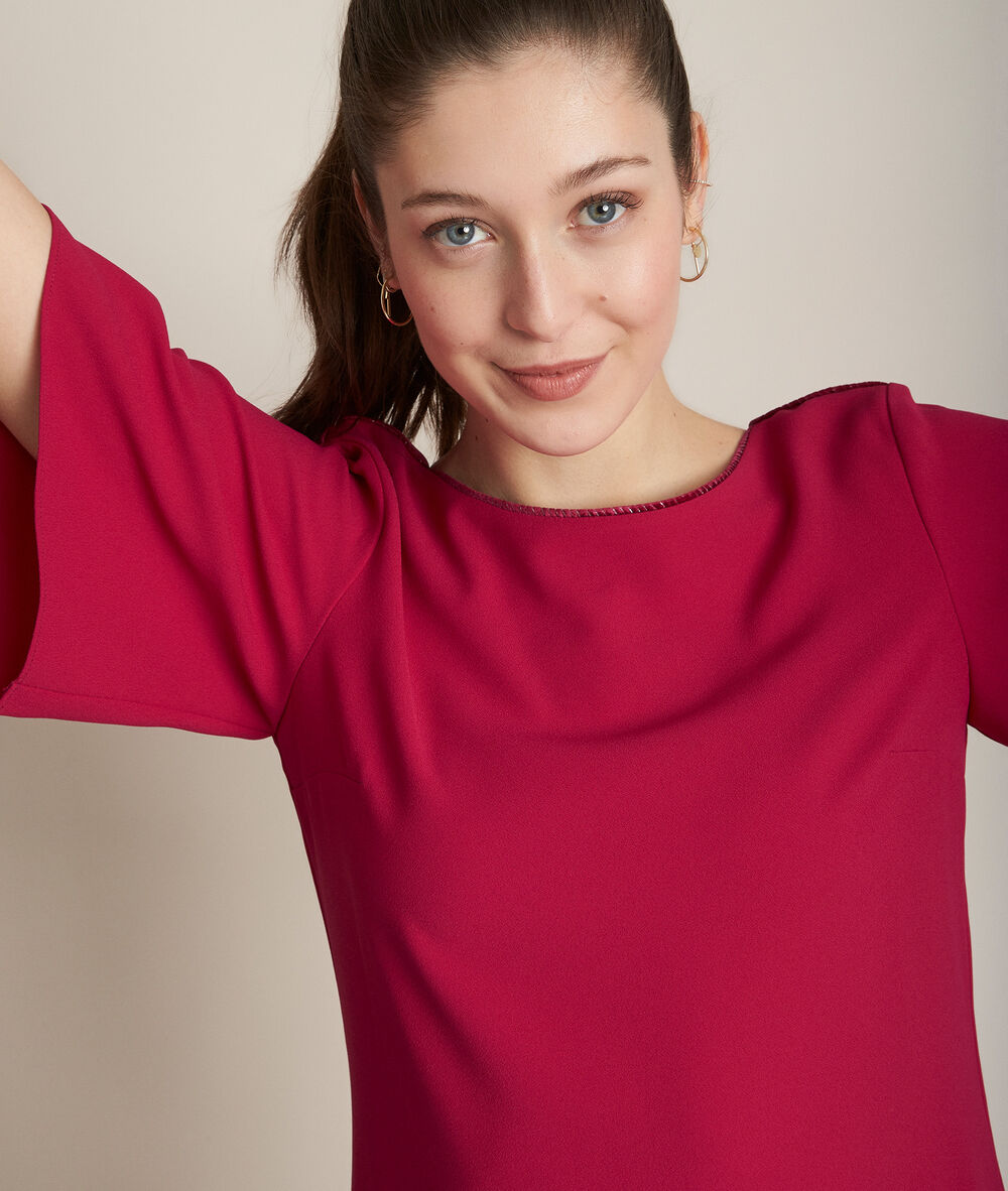 Celia scarlet straight fit dress poppy.