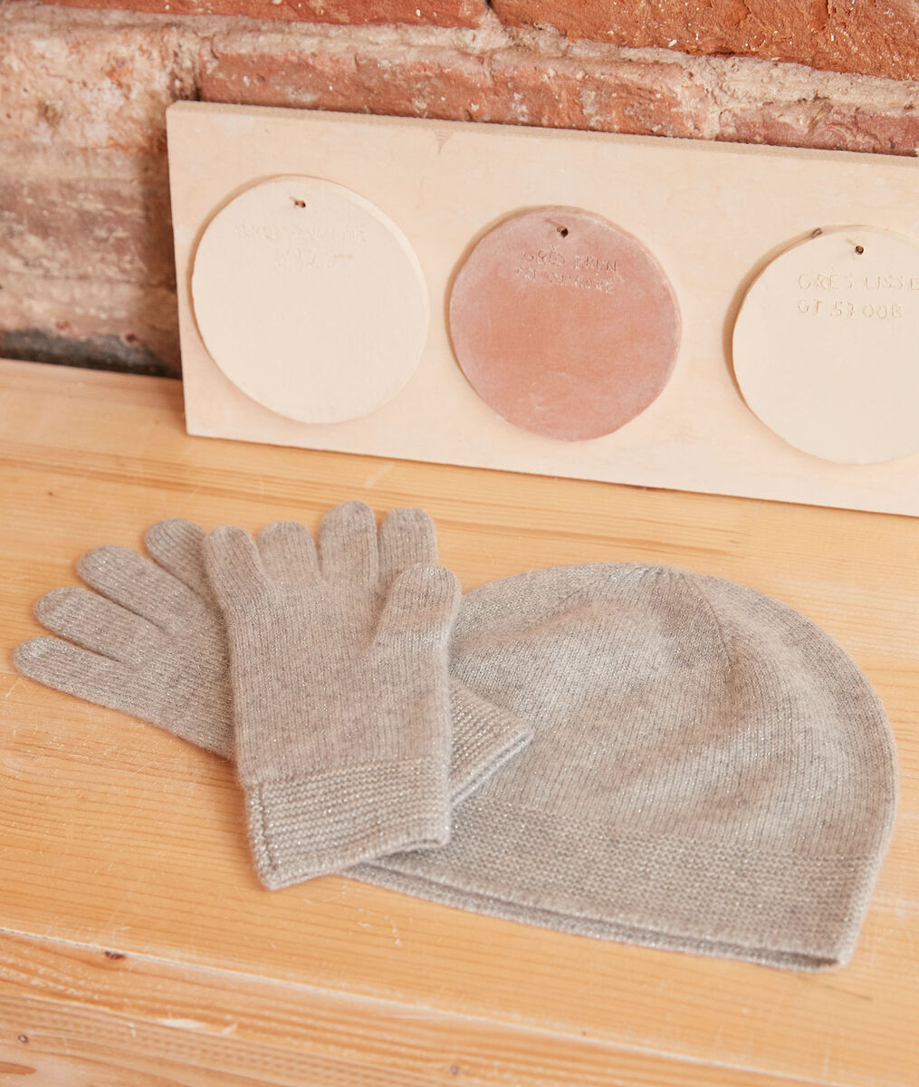 Urbain grey cashmere beanie | 1-2-3 Urbain grey cashmere beanie PhotoZ | 1-2-3