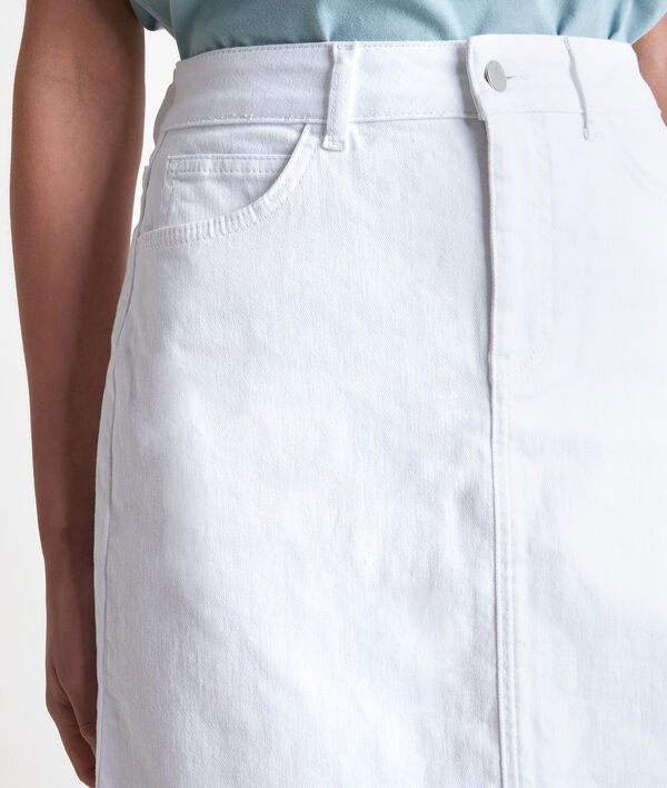 Etoile Ecru Denim Skirt Women Maison 123