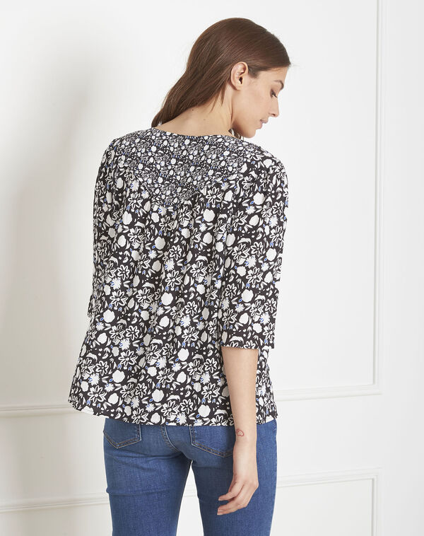 Valeur navy print blouse navy.