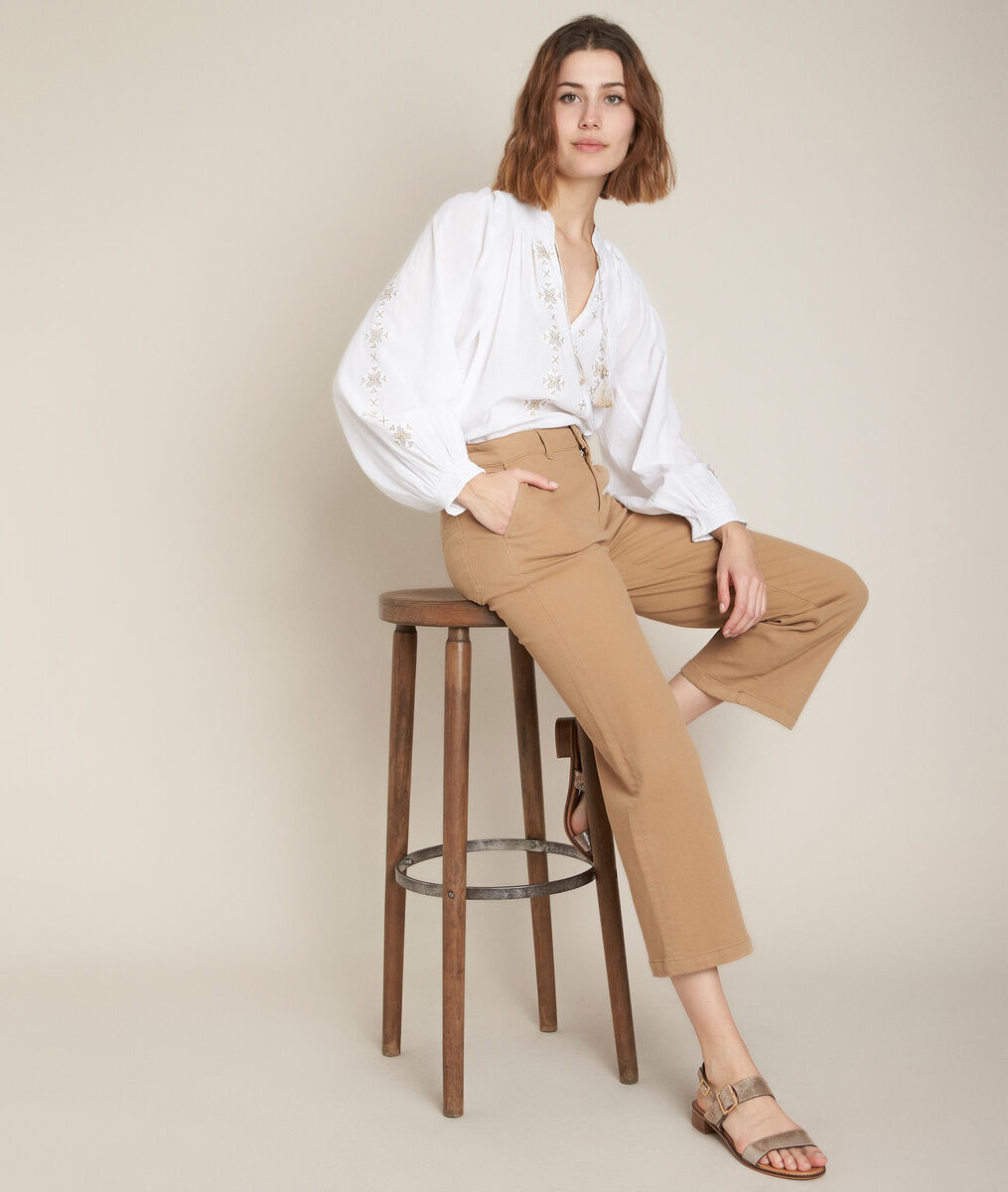Anita Havana brown wide-leg jeans | 1-2-3 Anita Havana brown wide-leg jeans PhotoZ | 1-2-3