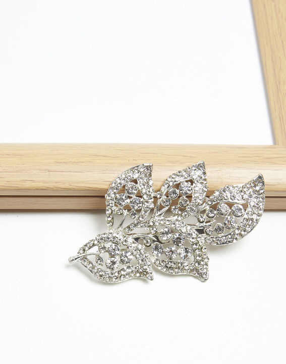 Xelia silver plated leaf brooch | 1-2-3 Xelia silver plated leaf brooch PhotoZ | 1-2-3