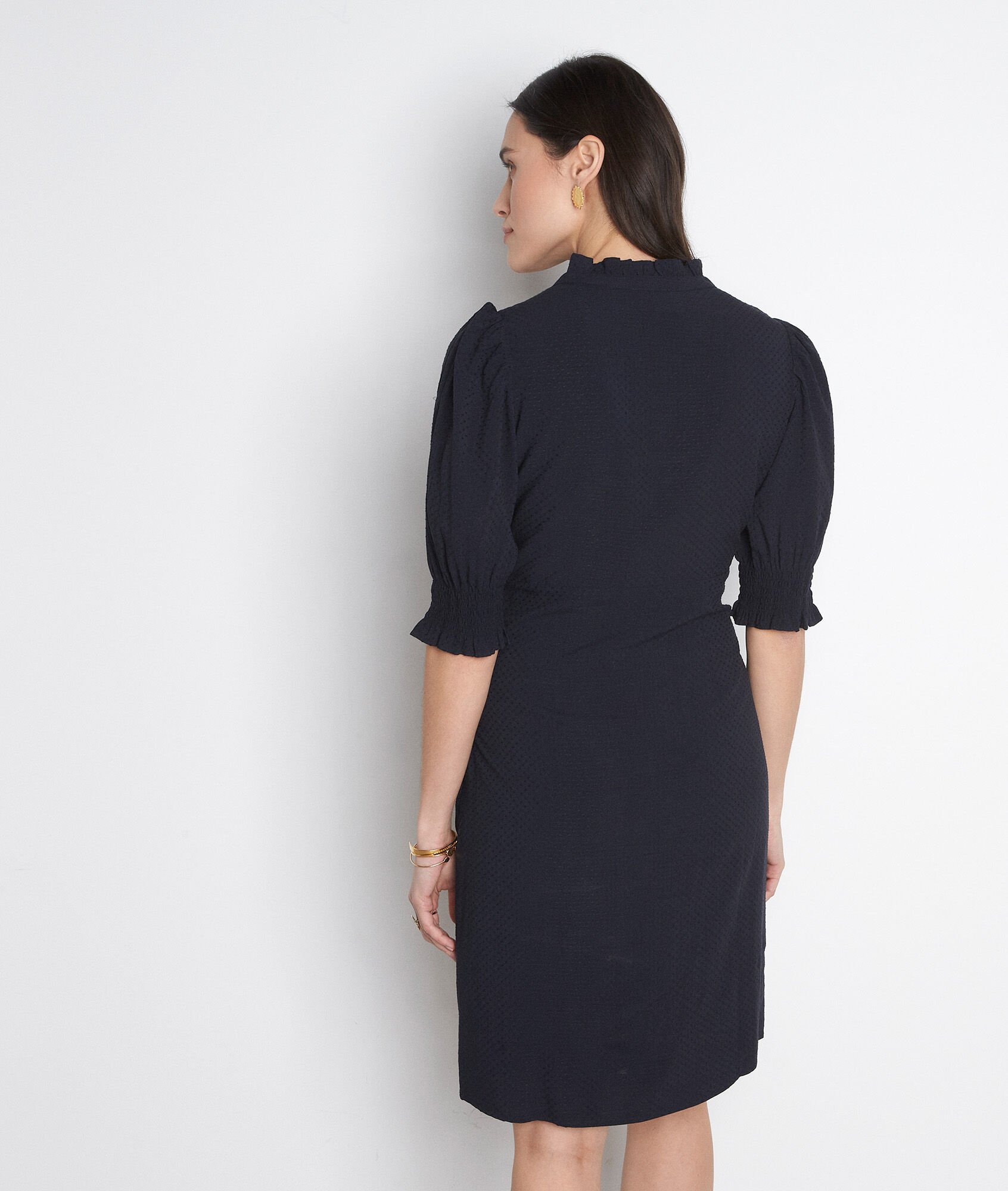 henley neck dress