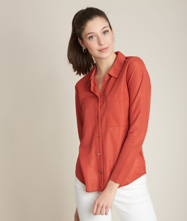 Riva brick red t-shirt tile.