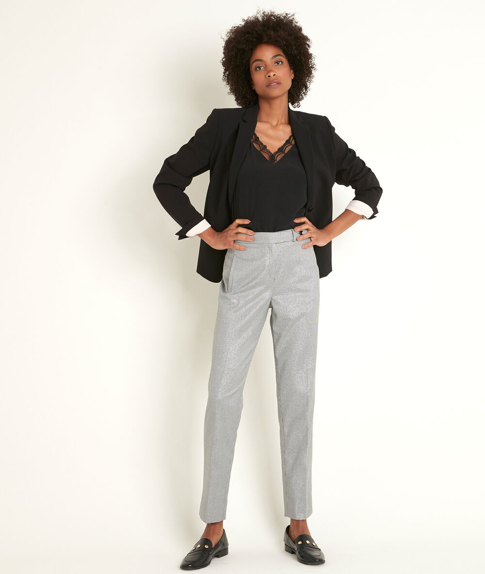 Sarry black microfibre jacket black.