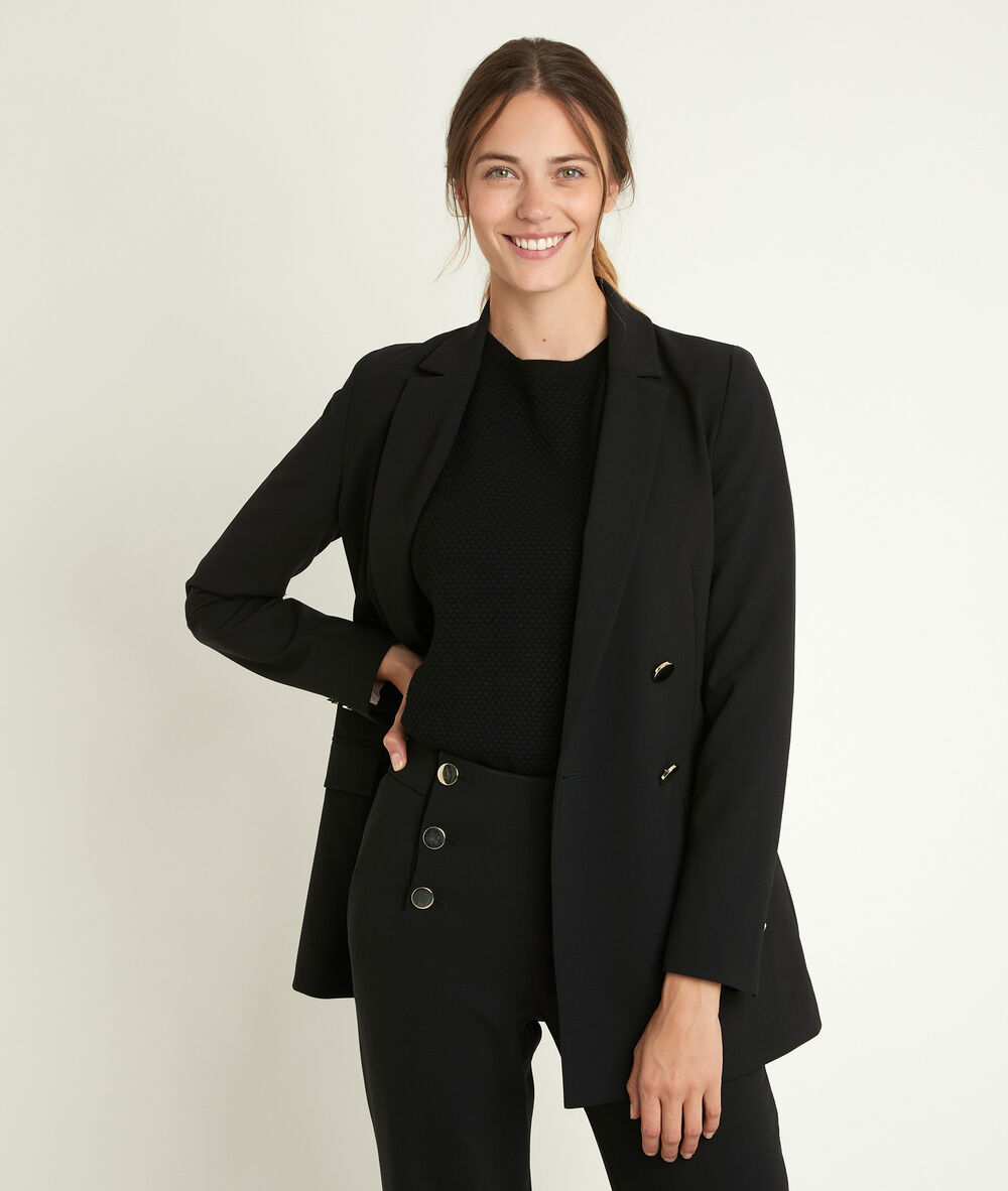 Hubert microfibre sailor trousers black.