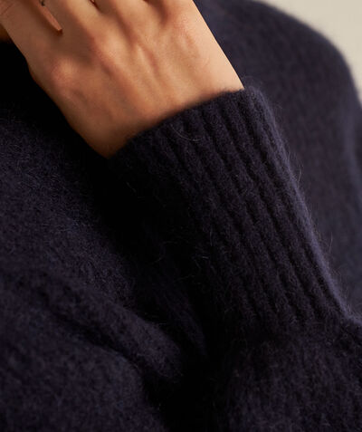 Babou navy wool and mohair jumper PhotoZ | 1-2-3