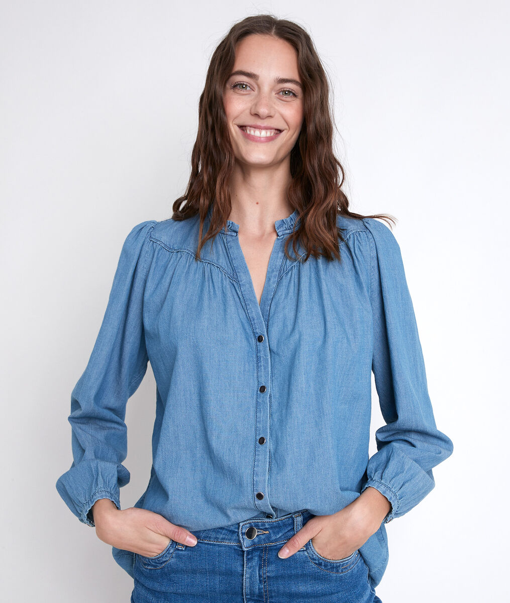 TALY denim blouse | 1-2-3 TALY denim blouse PhotoZ | 1-2-3