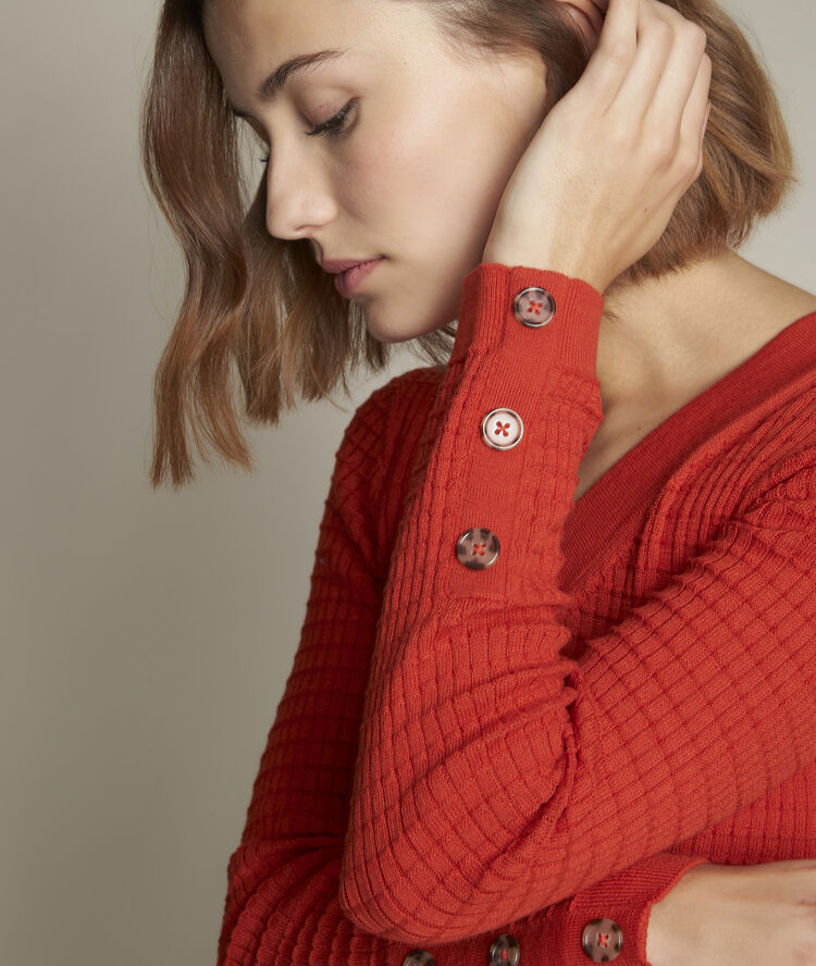 Dolmen orange pullover vibrant orange.