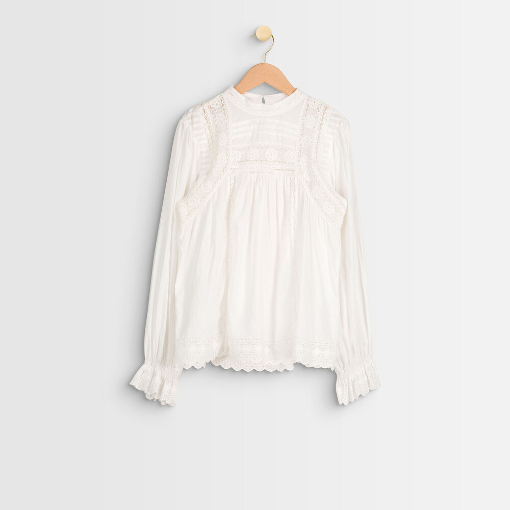 Jashi cotton lace blouse ecru.