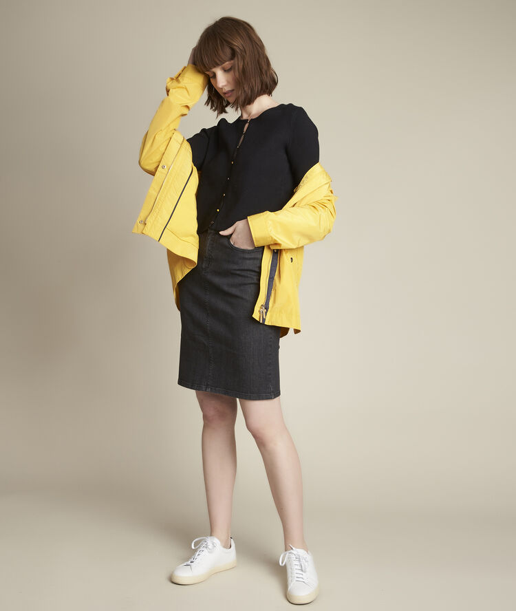 Dauphine black milano rib knit bolero black.
