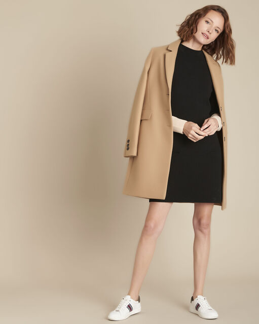 Flower two-tone knitted dress (2) - Maison 123