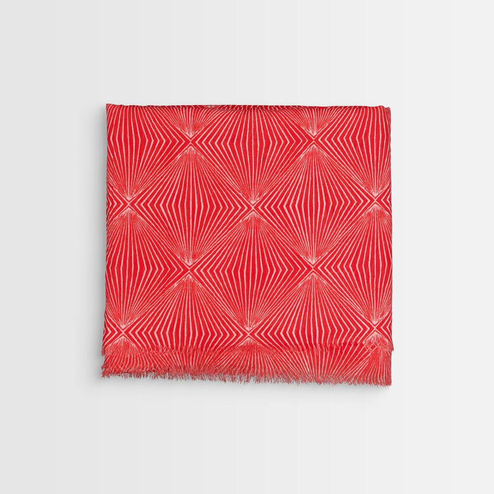 Beth printed cotton scarf goyave.