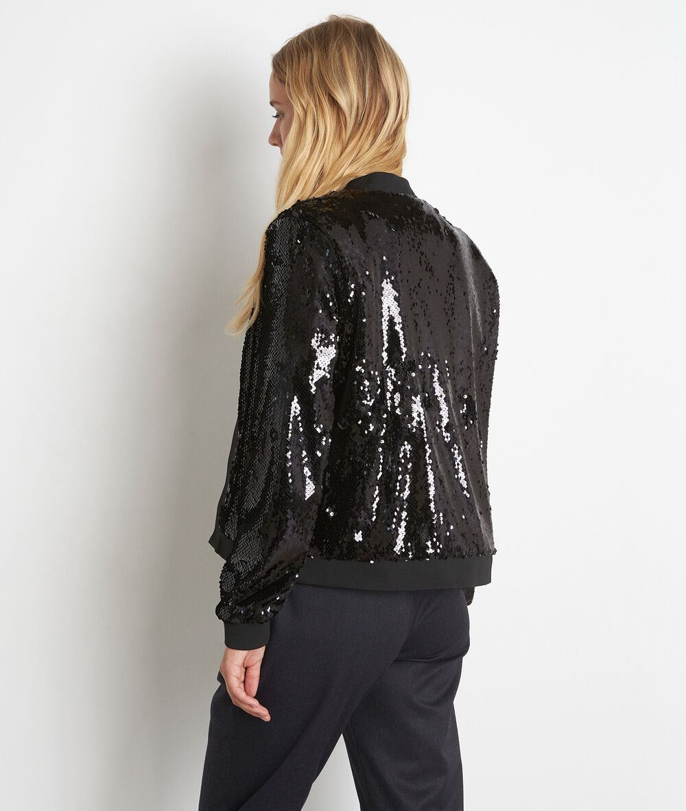 Tessa glitter jacket noir.