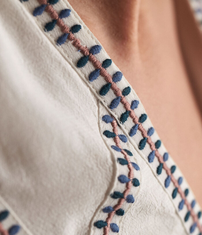 Theodora white embroidered blouse PhotoZ | 1-2-3