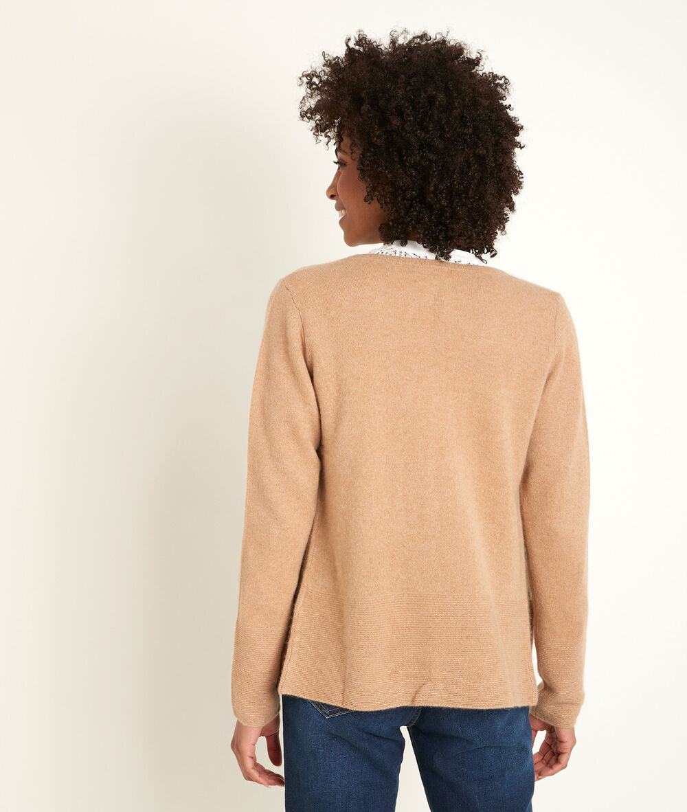 Robin havana cashmere cardigan havane.