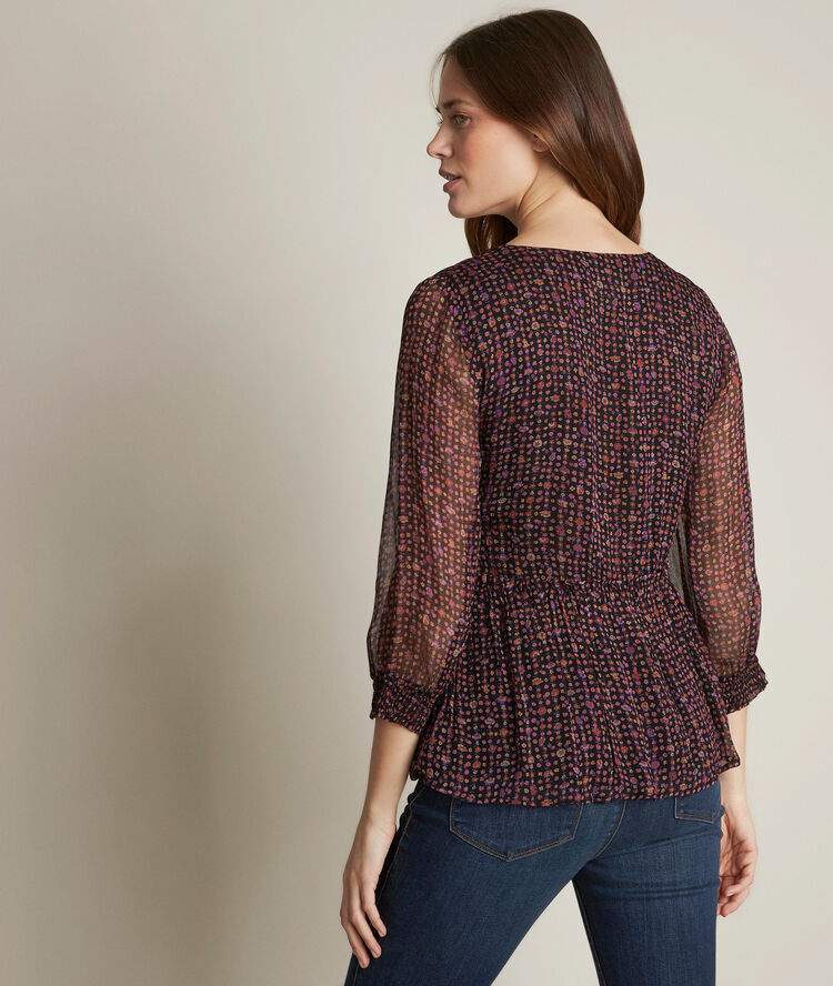 Esmée printed blouse black.