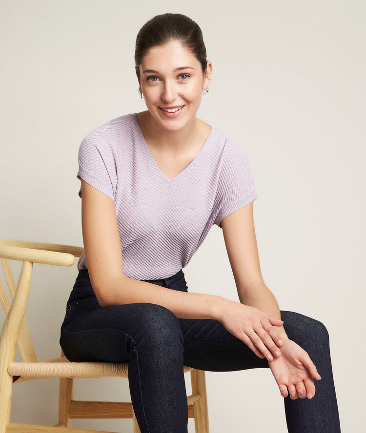 Deria lilac blue pullover storm.