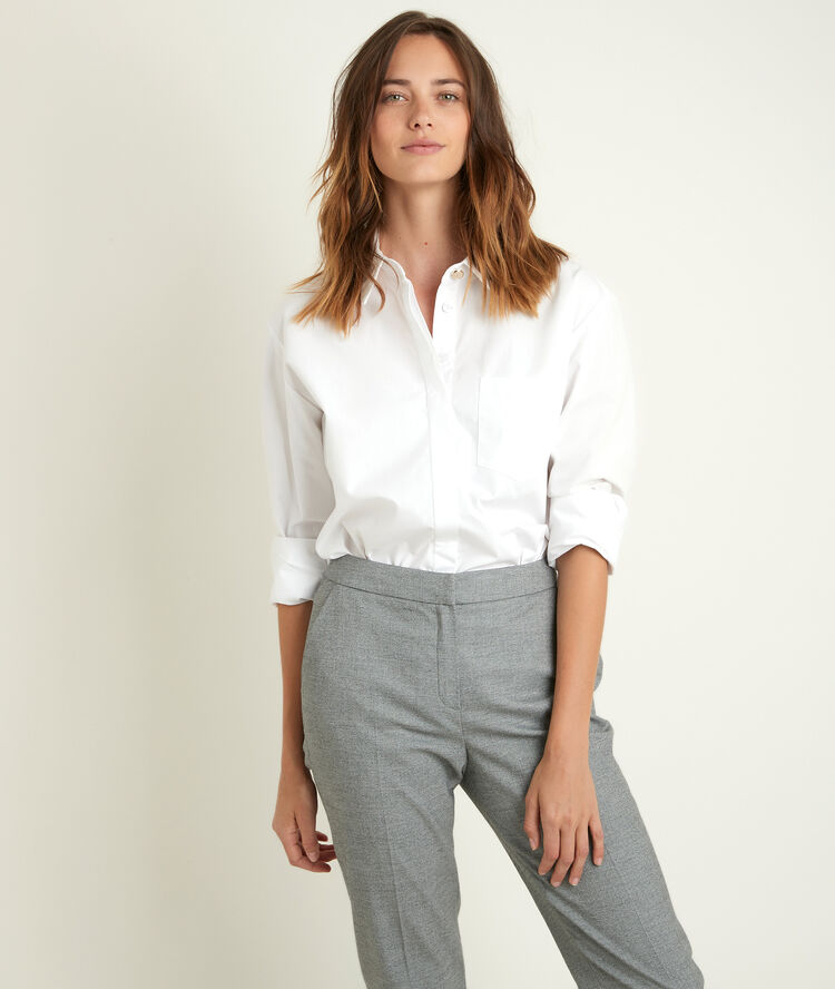 Esmeralda cotton shirt white.