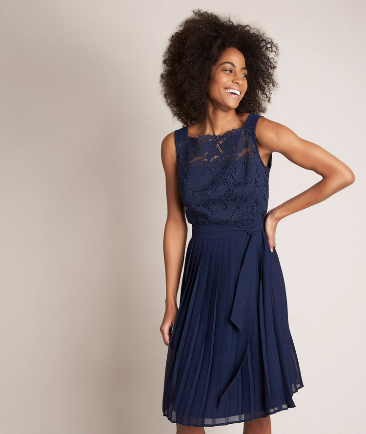 Ora lace dress navy blue.