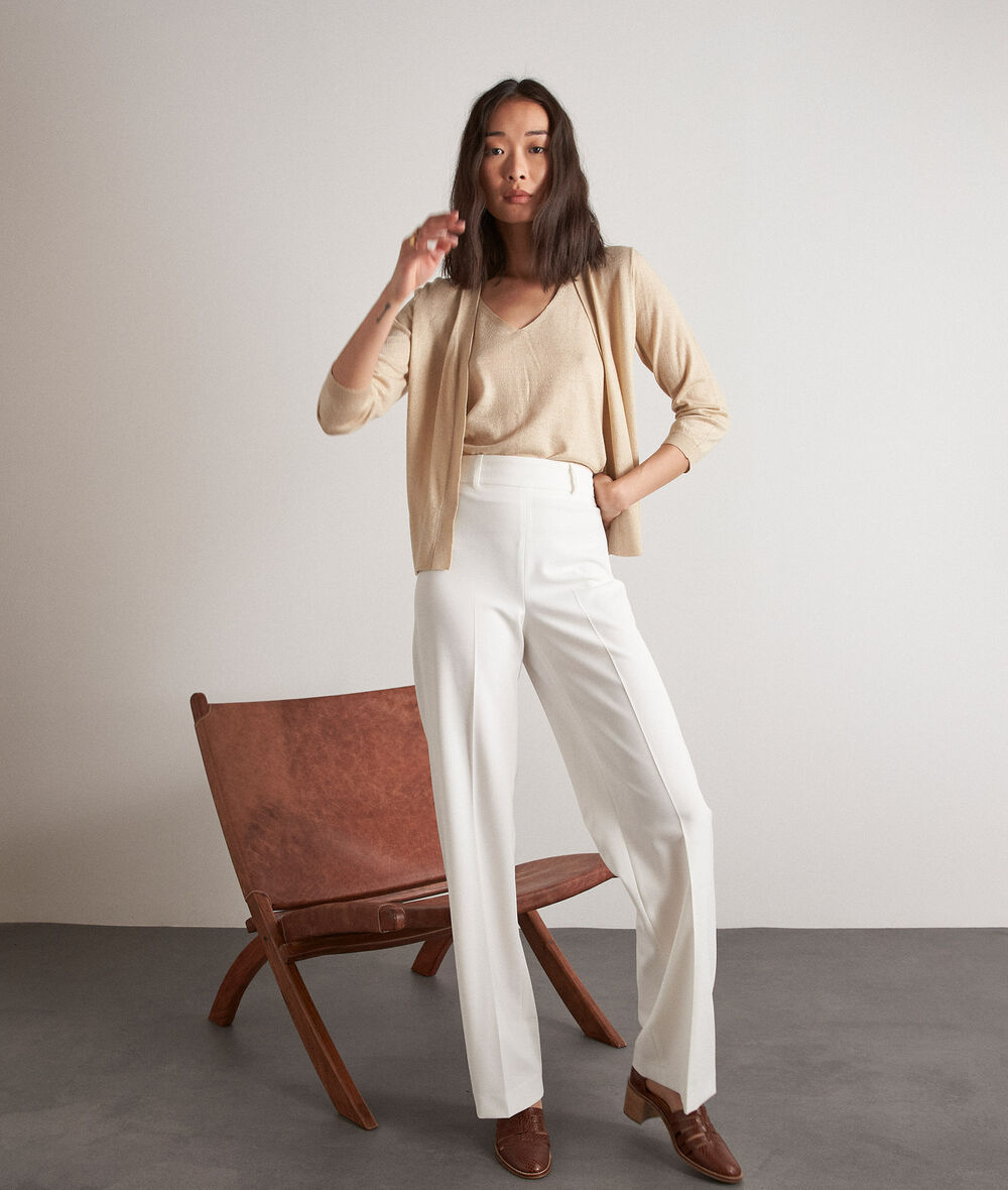 Palizee beige fine-knit vest top PhotoZ | 1-2-3