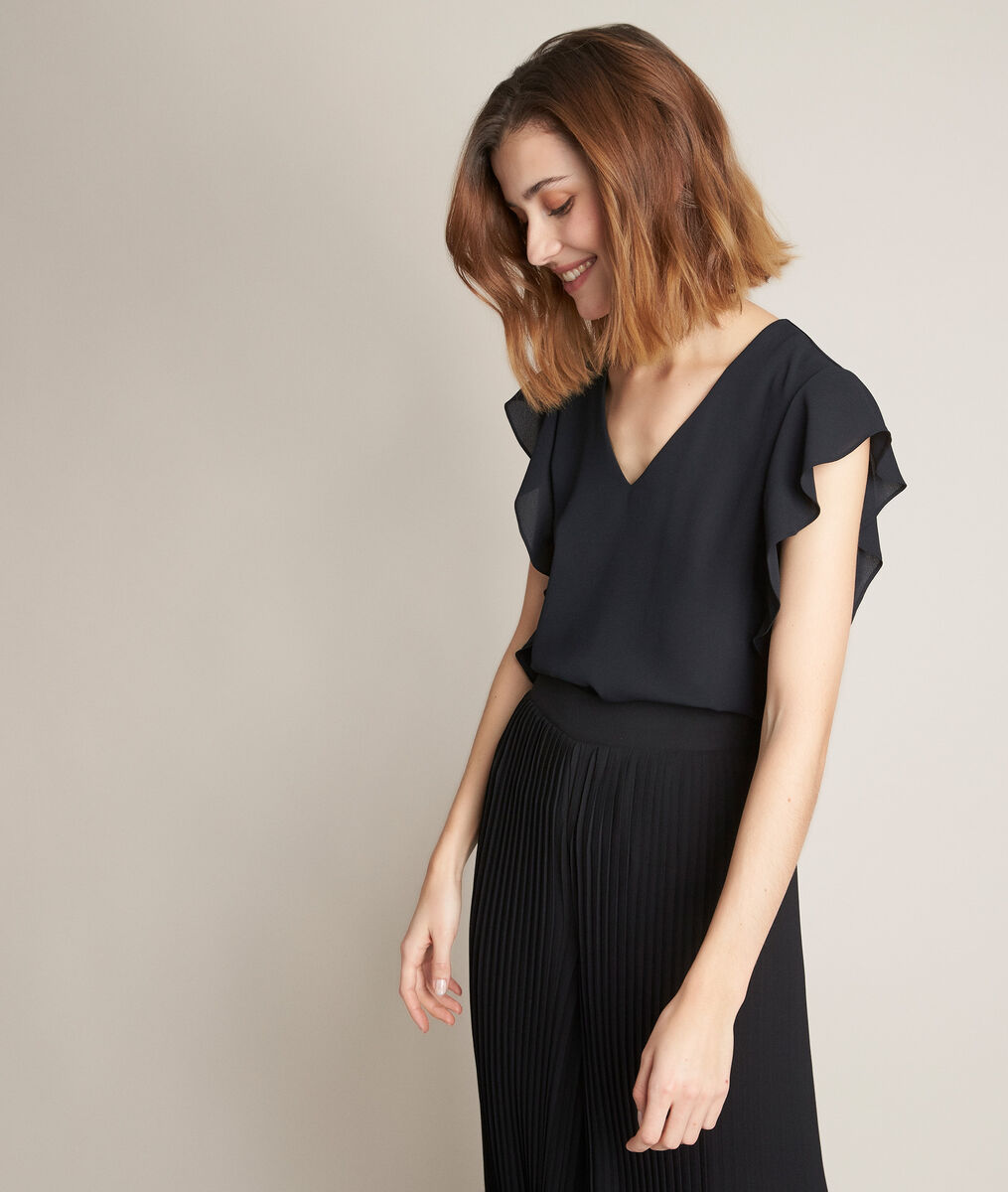 Elfie black ruffled top | 1-2-3 Elfie black ruffled top PhotoZ | 1-2-3