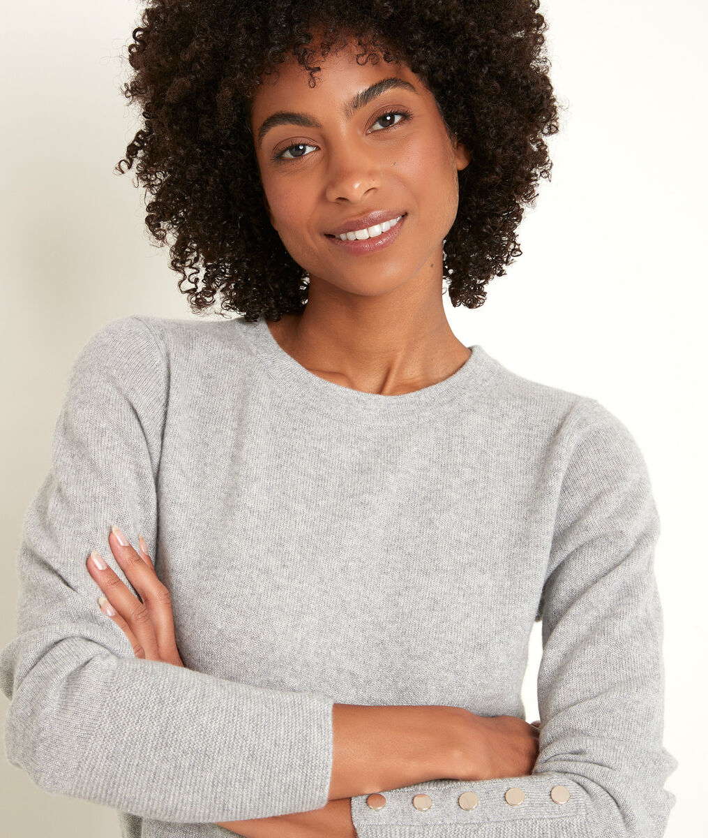 River grey cashmere pullover | 1-2-3 River grey cashmere pullover PhotoZ | 1-2-3