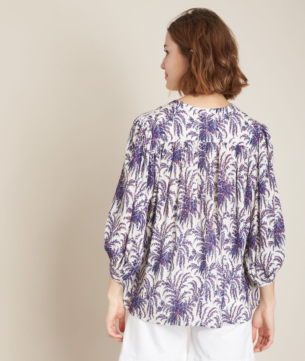 Elsa bis printed blouse purple.